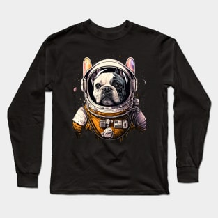 French Bulldog Astronaut Long Sleeve T-Shirt